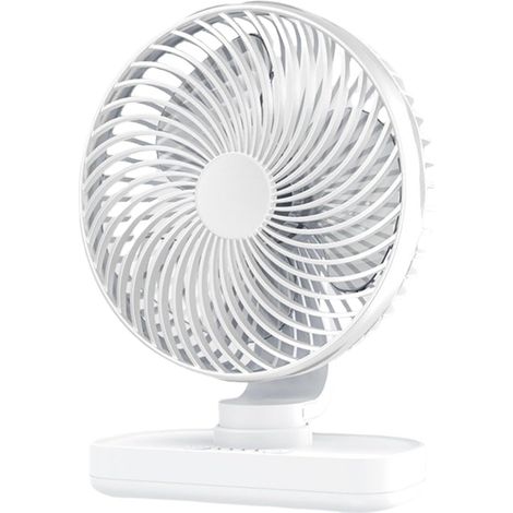 Ventilateur de Bureau Compact Oscillant Rechargeable (1/5)