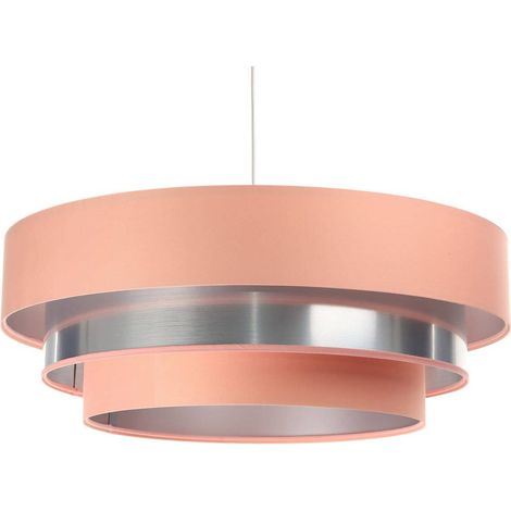 Suspension triniti - Rose intérieur argenté
