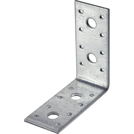 Connex HVG2610 Lot economique de equerres d'angle 70 x 70 x 55 x 3 mm, galvanise, 25 pieces, Multicolore (1/2)