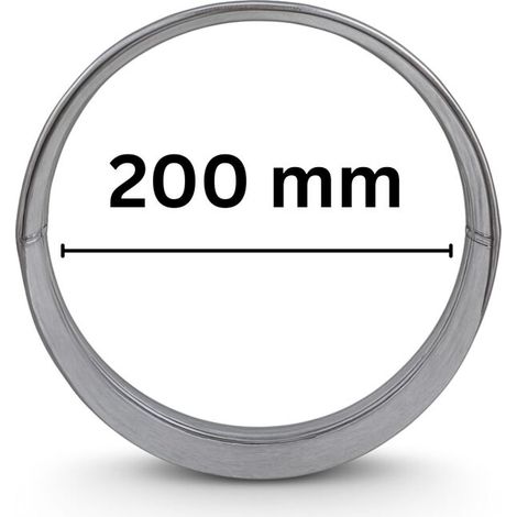 Verbindungsflansch 200 mm Metall Lüftungssystem Rohrverbinder Anschlussflansch (1/5)