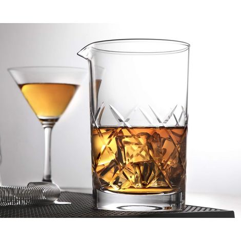 Gobelet à cocktail à fond épais cristallin sans soudure de 24 onces