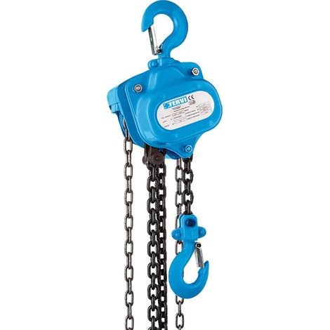 KETTENZUG KETTE MECHANISCHER FLASCHENZUG 1 T KETTENFLASCHENZUG 3 M FERVI 0056/1