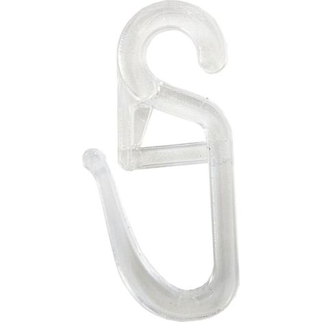 120 Pcs Crochet Rideaux, Clips de Rideau en Plastique, Roulant Crochets de Rideaux Transparent pour Voie Type Rideau