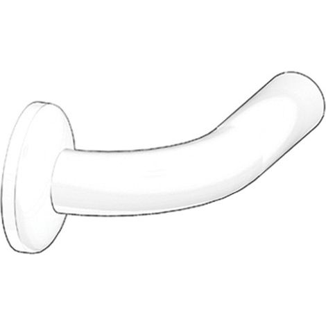 Curva terminale cm15 in acciaio rivestito in nylon bianco (1/3)