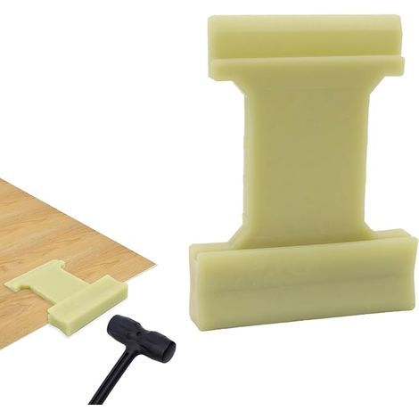 Outils 4 en 1 pour sols stratifiés, bloc de taraudage en nylon pour installation de panneaux composites de plancher en bois, grands outils de sol stratifié avec fentes inclinées, U, V et L (1/5)