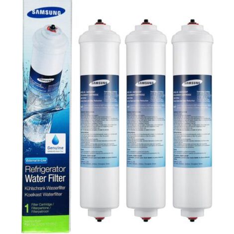 Cartouches de filtre à eau en paquet de 3 DA29-10105J – Convient aux réfrigérateurs AEG, Bosch et Samsung – Élimine le chlore et les impuretés.