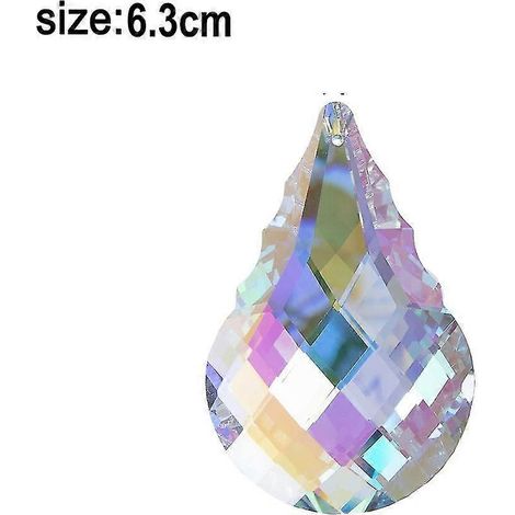 Lustre en cristal coloré cristaux lampe suspendue prismes soleil cher-63mm (1/4)