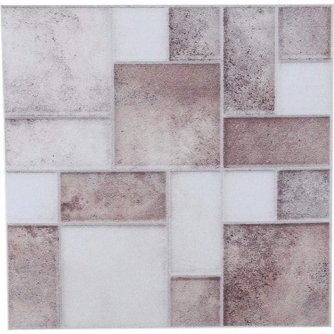 Autocollant de carrelage étanche, 18 pièces Autocollants de Transfert de Carreaux de mosaïque pour la décoration d'escalier de Meubles de Salle de Bain de Cuisine(3) (1/5)