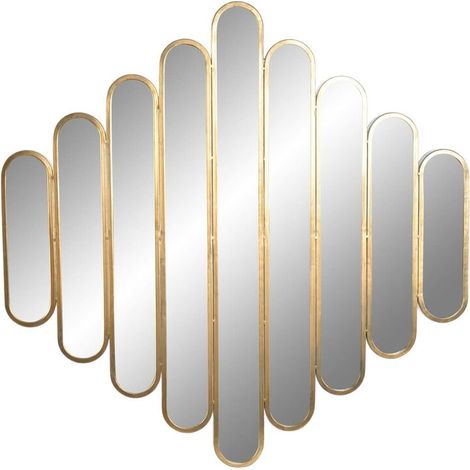 Wandspiegel DKD Home Decor Gold Metall Kristall 89,5 x 3,5 x 90 cm (1/3)