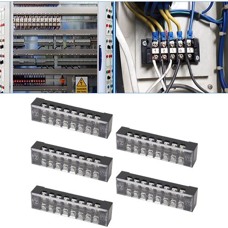 Die TB-1508 8-poligen Stromverbinder mit Jumpern werden in 5er-Packs verkauft und sind 15 A 600 V Mehrfachsteckverbinder. (1/5)