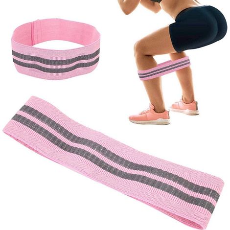 Bandas Elásticas Para Ejercicios Entrenamiento De Resistencia Yoga Fitness Antideslizantes -    M  Gris (1/5)