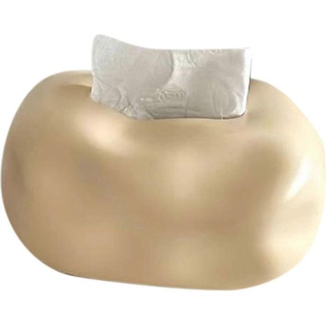 Boîte à mouchoirs en céramique, porte-serviettes élégant, étui à mouchoirs pour salon et salle à manger, boîte de rangement pour mouchoirs ménager A (1/5)