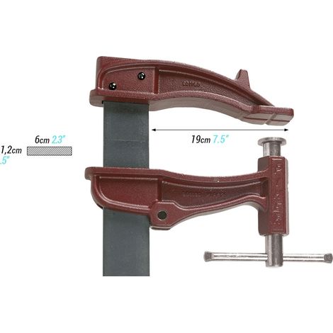 Schraubzwinge XXL-120CM - PIHER - 12120 (1/3)