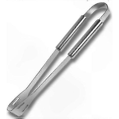 Pince de cuisine en acier inoxydable 35 cm, ustensiles réutilisables pour barbecue et grillade, outil de service alimentaire pour saisir viandes et plats (1/5)