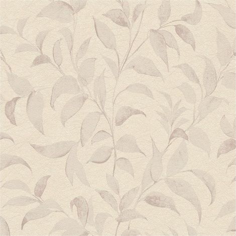 Country style wallpaper wall Profhome 389625 hot embossed non-woven wallpaper textured with floral ornaments shimmering grey silver grey 5,33 m2 (1/5)