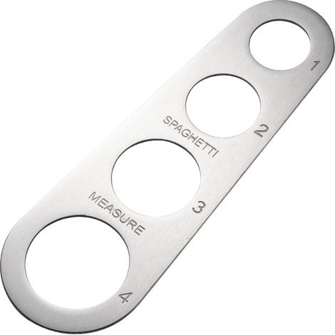 Mesure à pâtes - Instrument de mesure pour pâtes - Diviseur à pâtes - Acier inoxydable - Argenté - Acier inoxydable - Mesurer les pâtes - Mesureur à spaghetti - Mesure à spaghetti - Diviseur à spaghet (1/5)