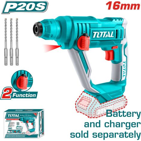 Tassellatore a batteria 20V potenza 1,5J SDS con 3 punte - one battery (1/5)