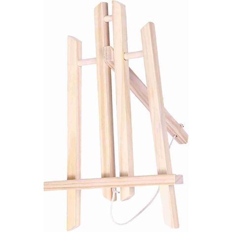 Mini chevalet d'art Portable en bois, support à Angle réglable, fournitures d'affichage de peinture sur table pour enfants étudiants artistes adultes (1/5)