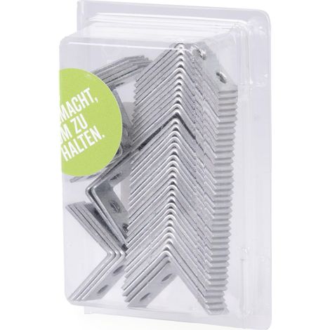 Équerre de chaise galvanisé Sendzimir 25 x 25 x 14 mm kit de 50 (1/5)
