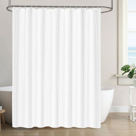 1 Rideau de douche, Polyester imperméable, Anti-moisissure, 240x200 cm, Salle de bain (1/5)