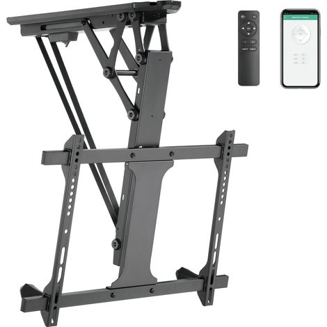 Supporto TV da Soffitto Girevole Motorizzato Techly ICA-PLB 546M per TV da 32'' a 70'' Nero con Integrazione Smart Home (1/4)