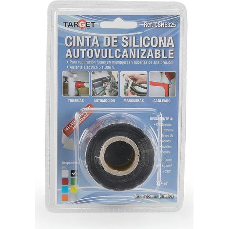TARGET cinta silicona negra 25mmx3m target autovulcanizable , 0UNIDADES (1/4)