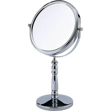 Showerdrape Rho 5x Magnifying Chrome Makeup Vanity Mirror (1/2)