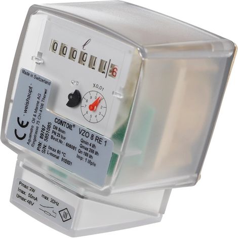 Ölzähler VZO8 PN25 G 1/4 QN 4-180 l/h Temperatur max. 60 Grad C - 606081 von Weishaupt