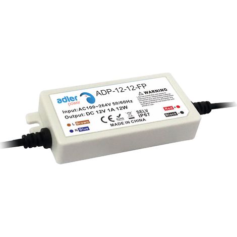 ADP-12-12-FP: Controlador ADLER 12V/1A CV IP67