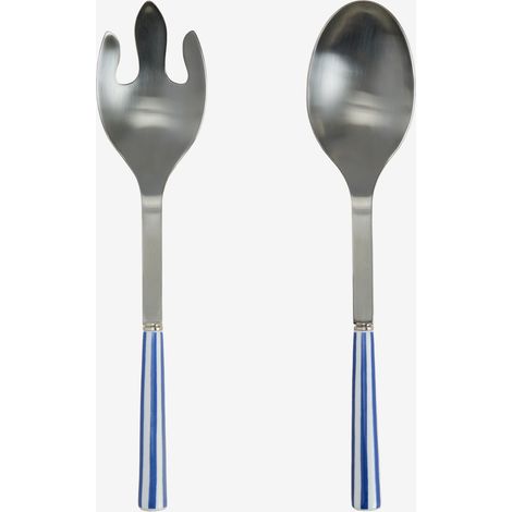 Set di 2 posate per insalata in acciaio inossidabile e ceramica Ireli SKLUM             (1/5)