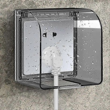 Cache-prise étanche, protection enfant pour prises électriques universelles type 86 (1/5)