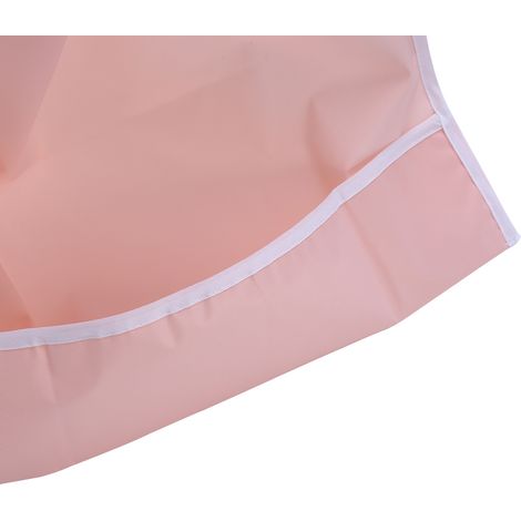 Bavoir Adulte Imperméable pour Personnes Âgées - Protection Vêtements Repas (Orange Rose) (1/5)