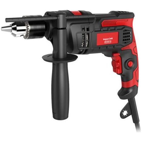 Perceuse à Percussion Filaire 850W - Mandrin 13mm, Vitesse Variable 0-3000 tr/min, Poignée Rotative 360° - Outil 2 en 1 pour Béton, Métal et Bois (1/5)