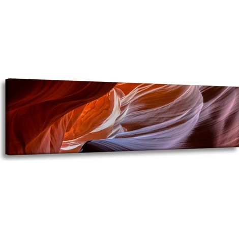 Lienzo impreso "Desfiladero natural - Cañón del Antílope" 135 x 45 cm