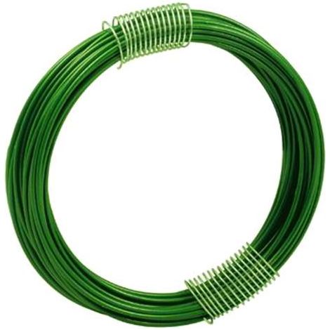 Filo Ferro Plasticato Verde Matassine Mt. 9 Mm.1,4-2,0 Conf.30Pz