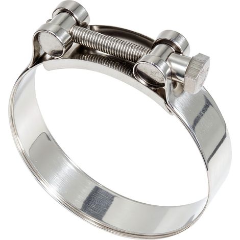 2 Pièces Collier Echappement 80-85mm Raccord Echappement Collier De Serrage Inox Métallique Libération Rapide Adaptation Universelle Manchon Echappement Pour Voitures Moto Navire Industrie (1/5)