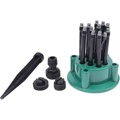 Arroseur automatique de jardin rotatif à 360 degrés avec buse, 9 x 10 cm (1/5)