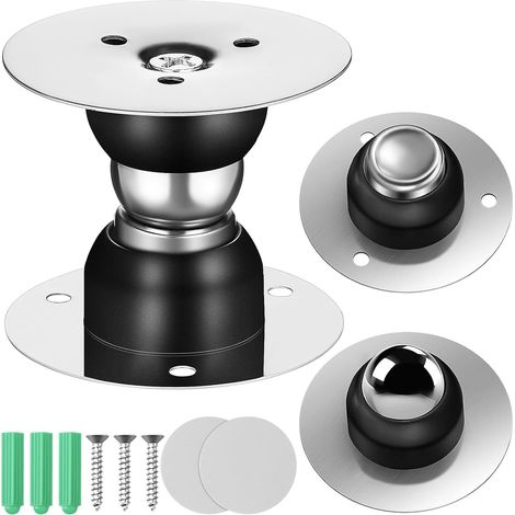 Magnetischer Türstopper Schwarz 2 Stück aus Edelstahl Selbstklebend und Bohrfrei Moderner Wandhal... (1/5)