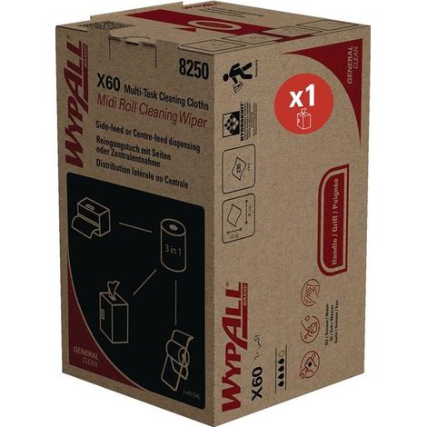 WYPALL Wischtuch WypAll® X60 8250blau 235 Tücher 1-lagig