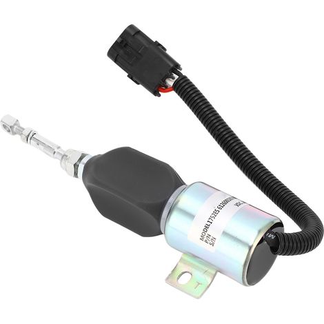 Électrovanne de carburant 24V pour moteur Cummins 5.9L 8.3L, solénoïde d'arrêt diesel 1752ES 612600180008 (1/5)