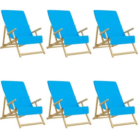 Serviettes de plage 6 pcs turquoise 60x135 cm tissu 400 GSM (1/5)