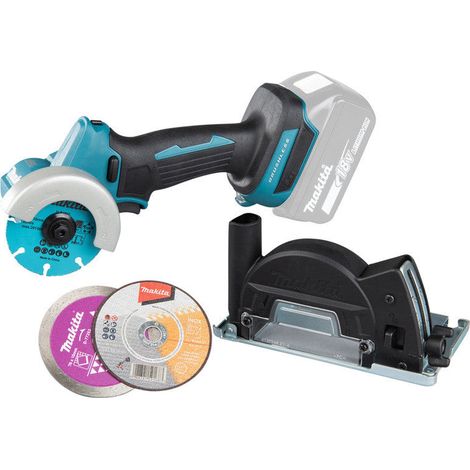 Makita – Meuleuse d'angle sans fil 18V DMC300Z – Alésage 9,5 mm – Pour disques jusqu'à 76 mm – Moteur Brushless – Technologie XPT (1/5)
