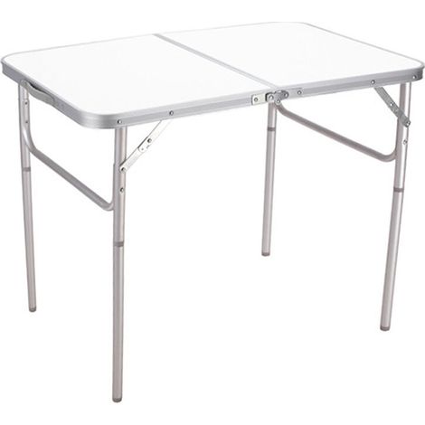 Marbueno Klappbarer Aluminiumtisch D25 Sortiert Camping und Strand 90X60X39/70 cm 10031