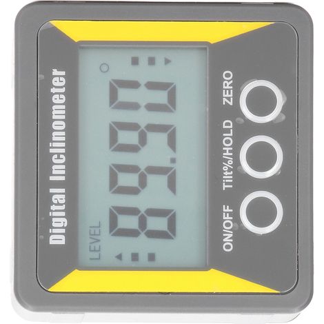 Inclinomètre à affichage numérique avec arrêt automatique, niveau magnétique, outil de mesure d'angle (1/5)