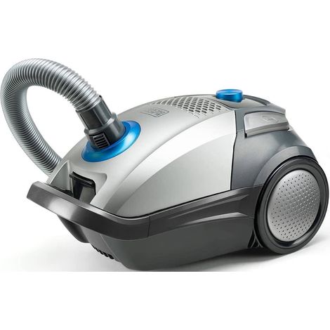 Black+Decker BXVMB700E Aspirateur de Tamis avec sac, 700W, HEPA13 : amovible et lavable, capacité 4L, sabot pour parquet, sols délicats, suceur 2 en 1, tube télescopique en aluminium 470 mm (1/10)