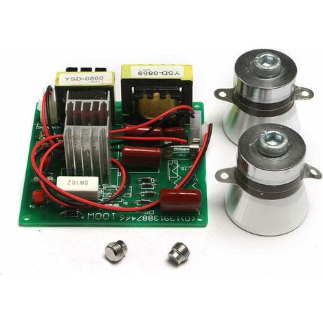 2PCS 50W 40K Transducer + AC 220V Ultrasonic Ultrasonic Driver Board Module (1/4)