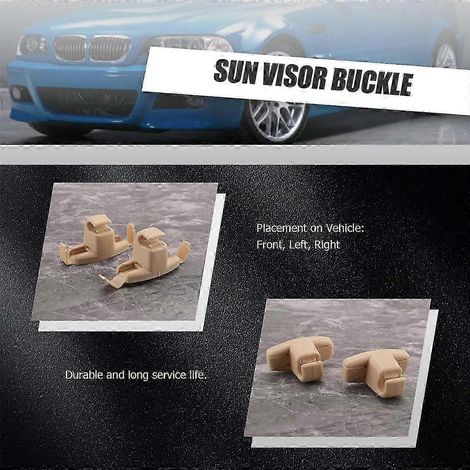 soportes de clip para parasol color beige 51168243575 para BMW Serie 3 E46 325 M3 Edition 0718