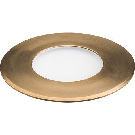 Encastré de sol extérieur ZEPH 2 SLIM 24V rond bronze non percée bleu 3x2W - EUROPOLE - 56164NBR