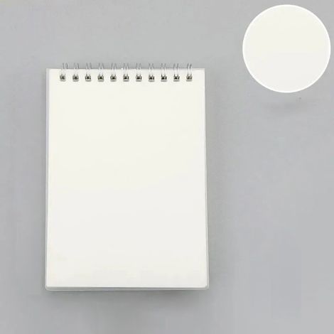Carnet A6 à spirale 80 feuilles, papier épais confortable, bloc-notes vierge pratique, couverture rigide (1/5)