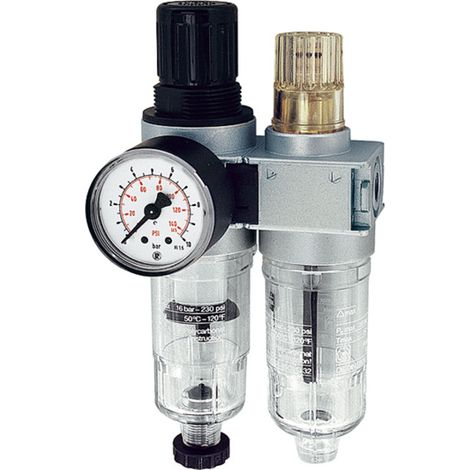 Riegler Wartungseinheit 2-tlg. »multifix-mini«, mit PC-Behälter, G 1/4 (1/4)